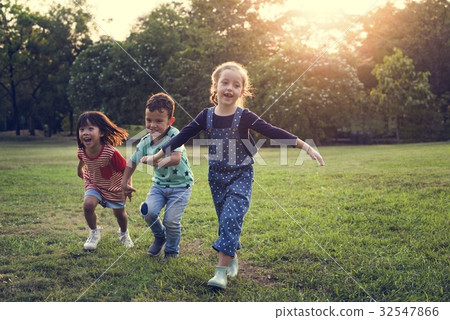 Children are in a field Children are in a field 32547866