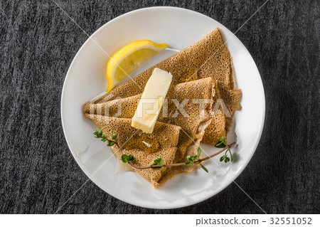 蕎麥麵粉縐gullette galette法國食物 32551052