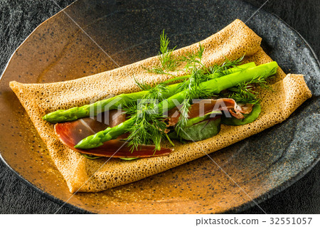 Buckwheat flour crepe gullette galette French food 32551057