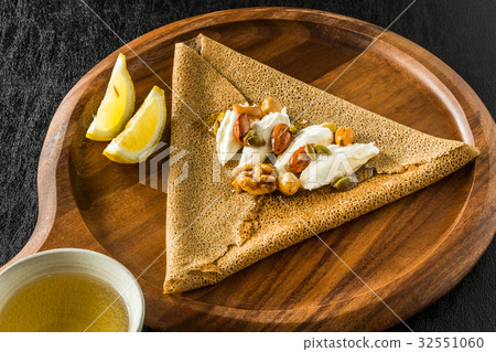 蕎麥麵粉縐gullette galette法國食物 32551060