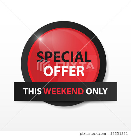 Red circle shopping sale banner elements template Red circle shopping sale banner elements template 32551251