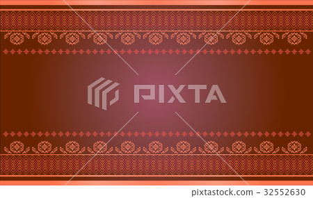 Thai art pattern vector, Asian Background 32552630