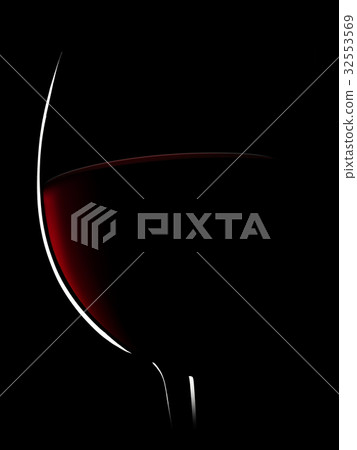 Red wine on a black background ,saved clipping 32553569