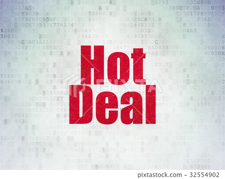 Finance concept: Hot Deal on Digital Data Paper Finance concept: Hot Deal on Digital Data Paper 32554902