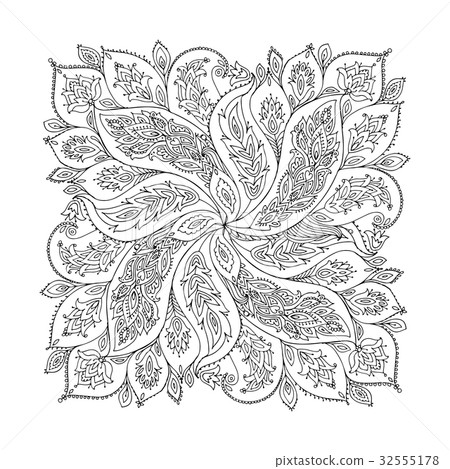 Floral ornament, sketch for your design 32555178