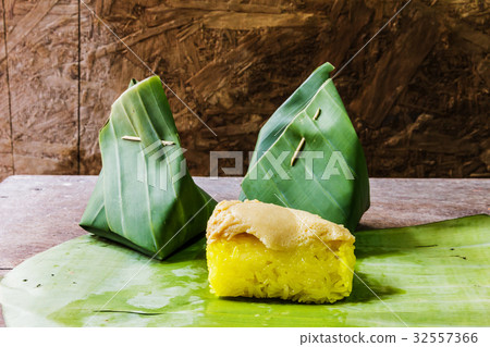 Rice custard, dessert Thailand Rice custard, dessert Thailand 32557366