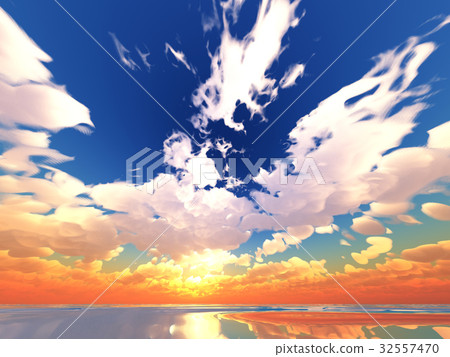 Wind and clouds with the sea Wind and clouds with the sea 32557470