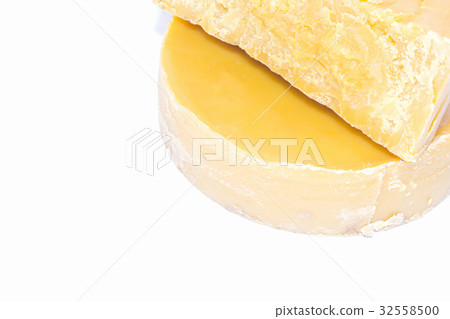 beeswax on a white background. beeswax on a white background. 32558500