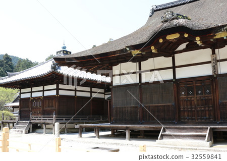 The "Cho-nichi Goma Hall and Kanjo Hall" at Miidera Temple 32559841