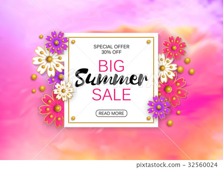 Summer sale banner background layout .Vector Summer sale banner background layout .Vector 32560024