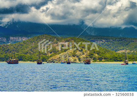 ships in Phaselis ships in Phaselis 32560038