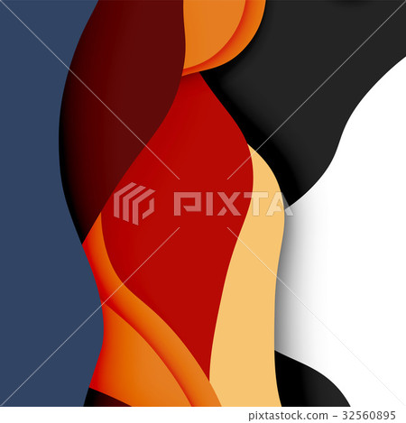 3d vector abstract background with cut shapes 3d vector abstract background with cut shapes 32560895