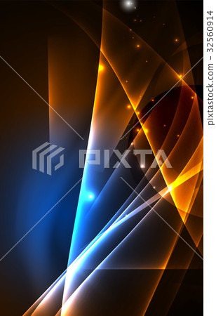 Vector polar lights concept background Vector polar lights concept background 32560914