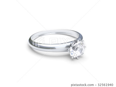 Wedding ring on white background. Wedding ring on white background. 32561940