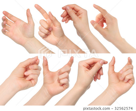 Collage of woman hands 32562574