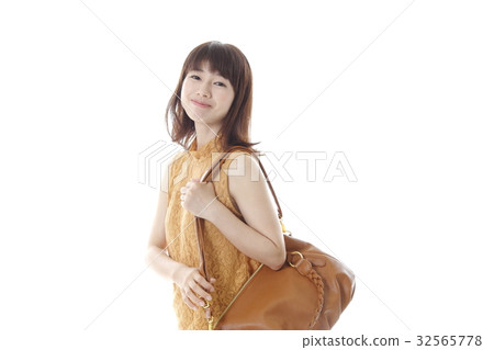 A young woman going out image 32565778