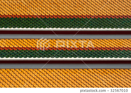 Roof of Wat Phra Keaw, Thailand 32567010