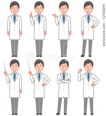 白色衣服正面全身套裝 32568045