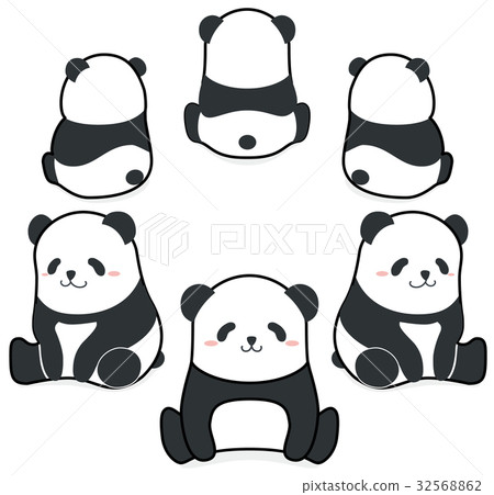 熊貓集的例證 熊貓集的例證 32568862