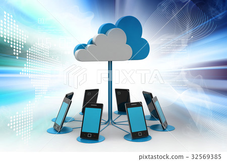 Cloud computing concept 32569385
