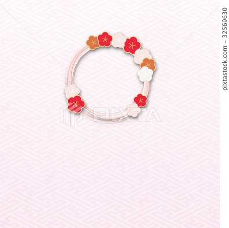 梅花環(背景材料)_ sairei style t 梅花環(背景材料)_ sairei style t 32569630