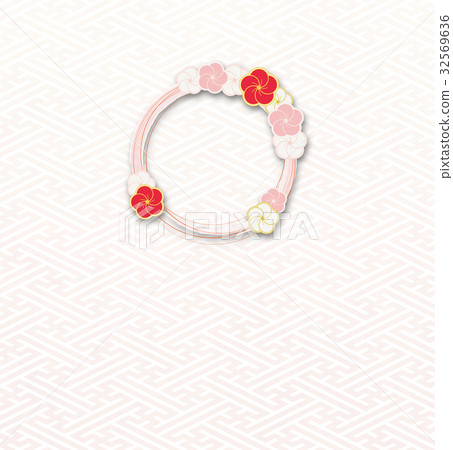 Plum ring (background material) _ Saaya b 32569636