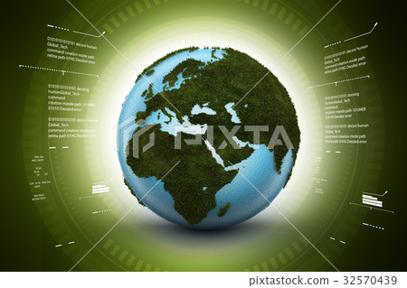 Globe with nature concept Globe with nature concept 32570439