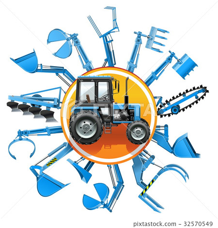 Vector Tractor Equipment Concept 32570549