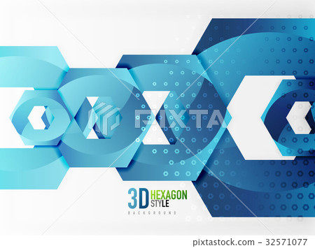 Vector 3d hexagon background Vector 3d hexagon background 32571077