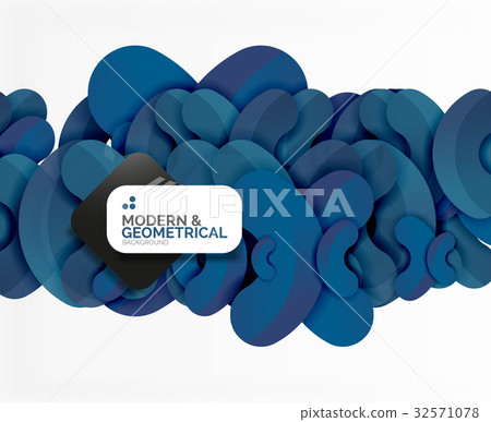 Abstract color geometric round shapes on white Abstract color geometric round shapes on white 32571078