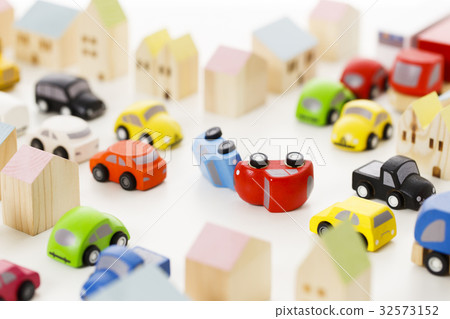 Car traffic accident Car street city skyline white back vehicle passenger car 32573152