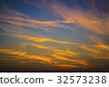 Orange Clouds In The Blue Sky 32573238