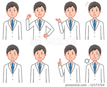 Male female front upper body set 1 - Stock Illustration [32573704] - PIXTA