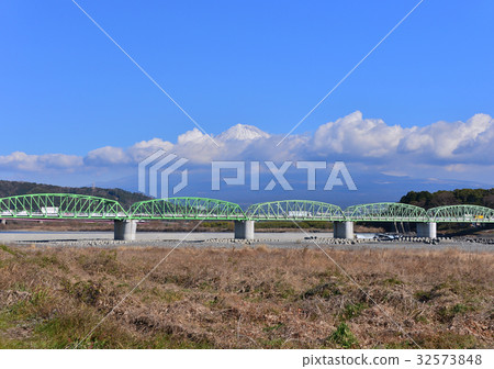 Prefectural road Fujikawa bridge and Mt. Fuji - 60015 Prefectural road Fujikawa bridge and Mt. Fuji - 60015 32573848