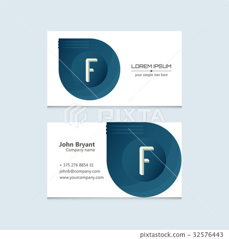 Vector logo with business card Vector logo with business card 32576443