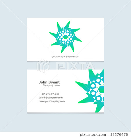 Vector logo with business card Vector logo with business card 32576476