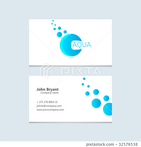 Vector logo with business card 32576538