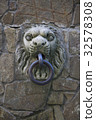 Medieval, lion iron knocker 32578308