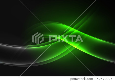 Vector glowing wave, smoke Vector glowing wave, smoke 32579097
