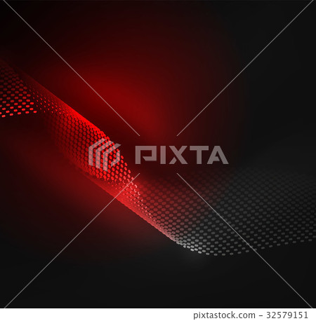 Glowing particles wave design template Glowing particles wave design template 32579151