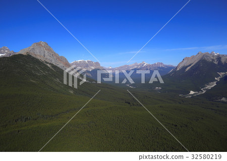Landscape from the Canadian Rockies, Helicopter Pleasure Flight Landscape from the Canadian Rockies, Helicopter Pleasure Flight 32580219