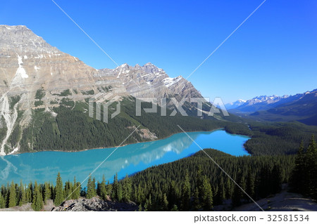 加拿大落基山脈，班夫國家公園，沛托湖 32581534