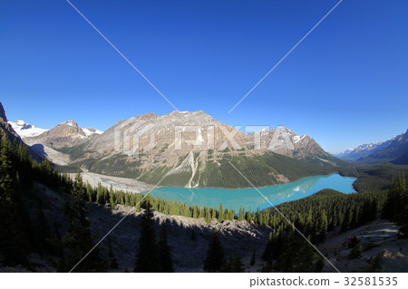 加拿大落基山脈，班夫國家公園，沛托湖 32581535