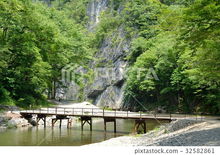 Bamboo rock scenery Bamboo rock scenery 32582861