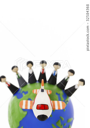 商人海外外籍人國際社會全球商人商務旅行地球 32584368