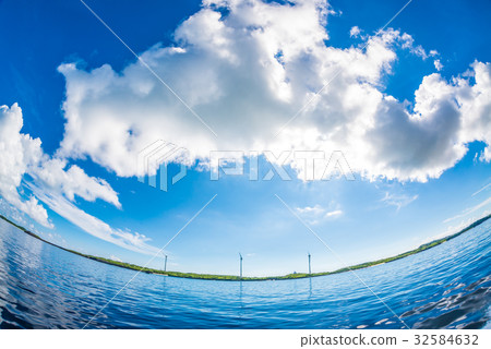 天空海和鎮靜和天空 天空海和鎮靜和天空 32584632