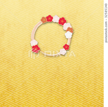 Plum ring (background material) _ Kim _ saiya type t 32585140
