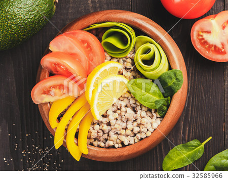 Vegetarian buddha bowl 32585966