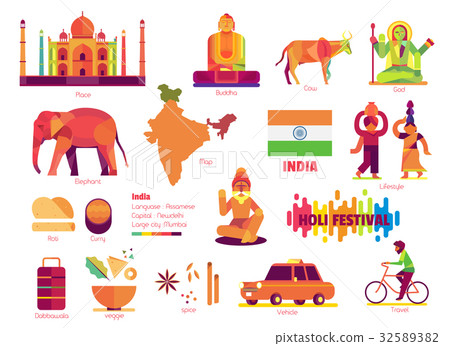 India, Sign and symbol. 32589382