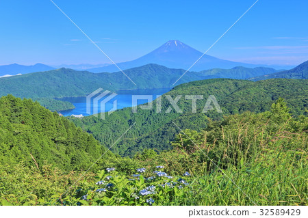 從箱根Otaniyama看到的富士山 32589429